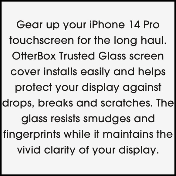 🍎🛡️iPhone14Pro💪🏼💯 Otterbox Trusted Glass IPhone 14 Pro Brand New Unopened - Picture 6 of 11